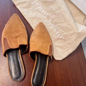 Jenni Kayne Suede Mule, Saddle, size 39EU (8.5 or 9 US)
